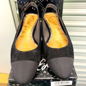 Brand new in box Sam Edelman “Sadira” black suede pump